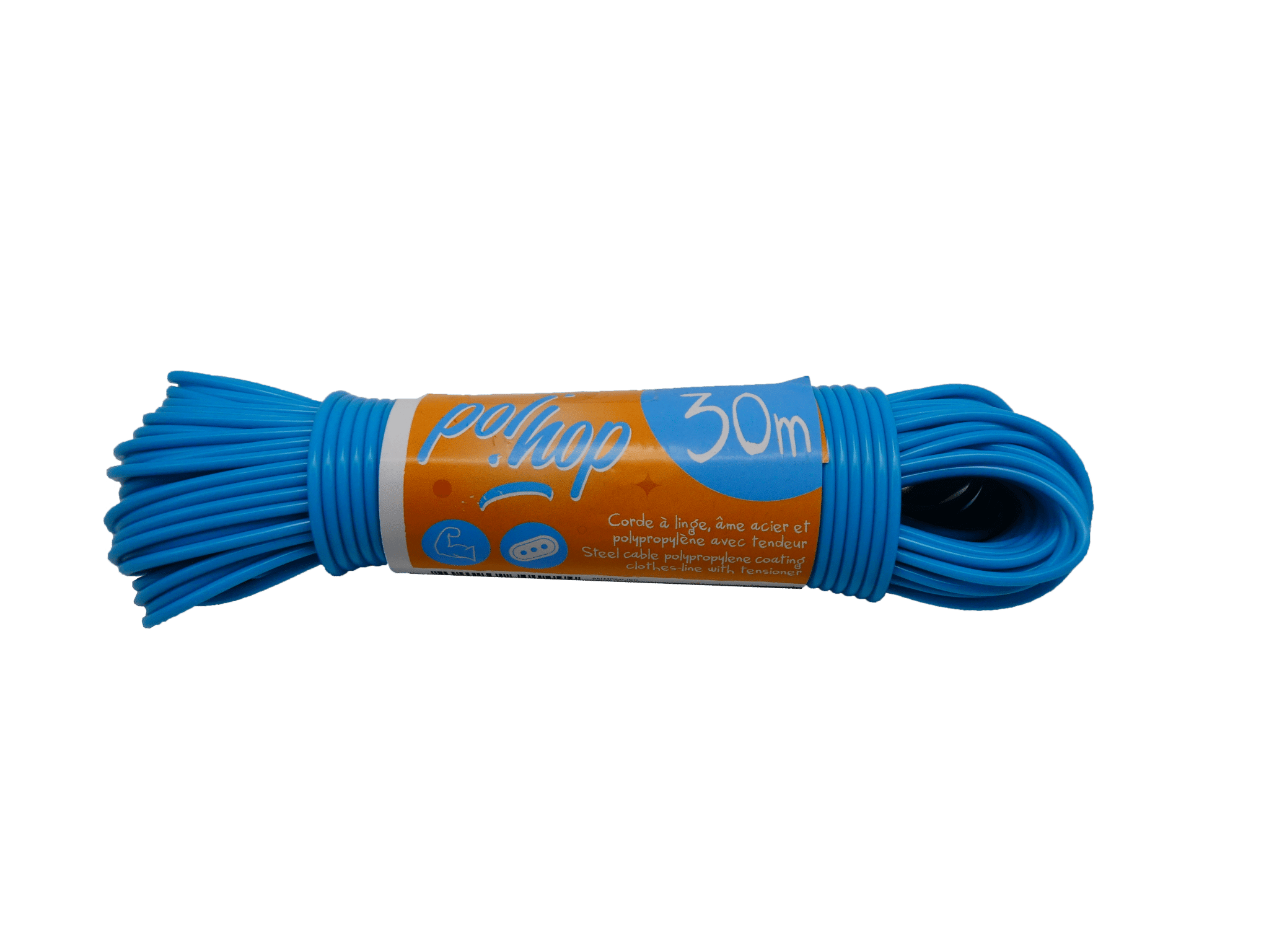 30m LINK steel cable polypropylene coating clothes-line with